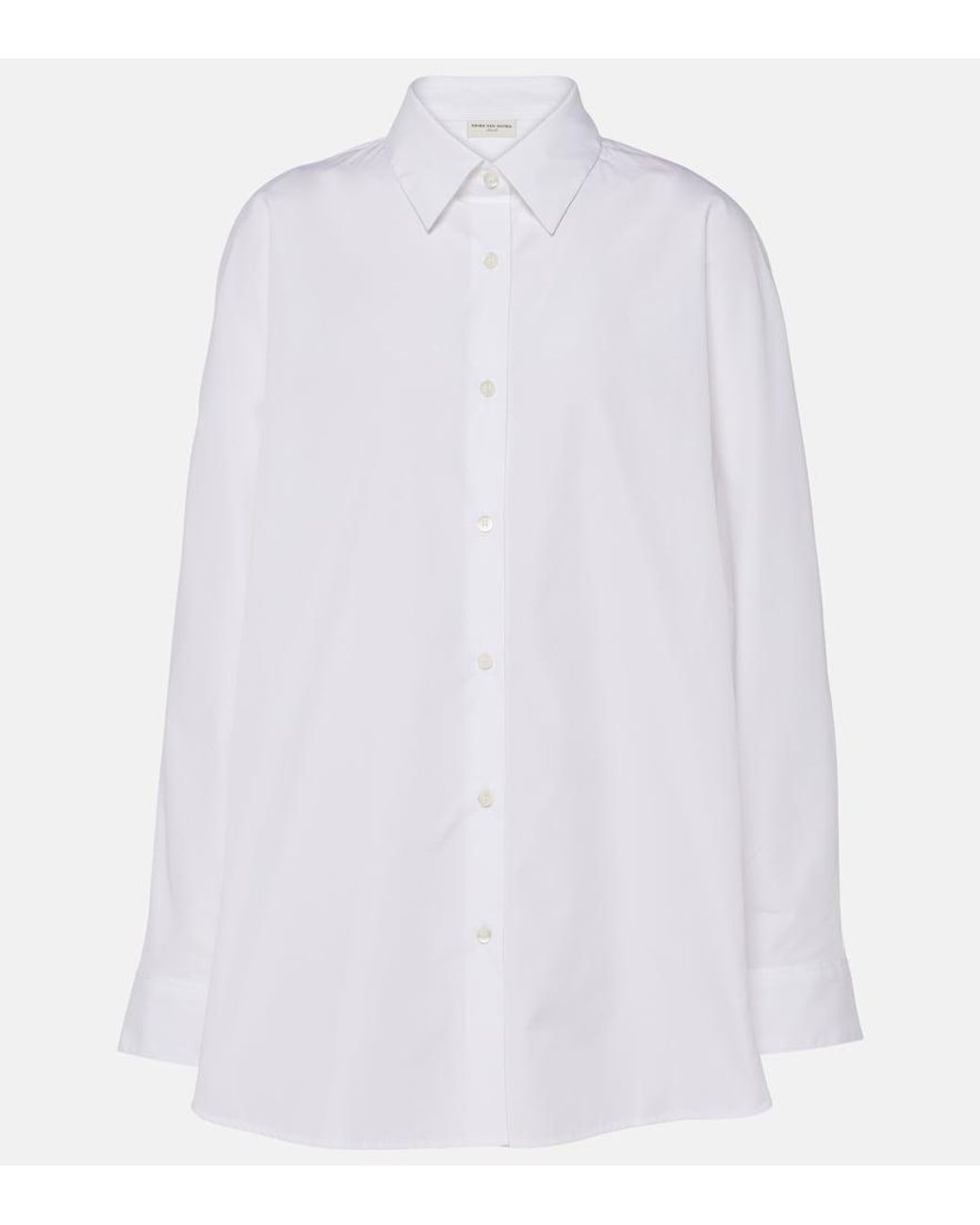 Dries Van Noten White Casio Cotton Shirt