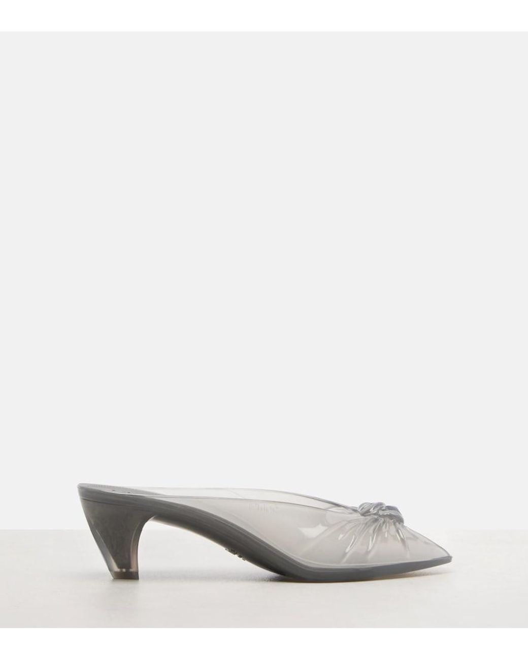 Chloé Gray Jelly Mules