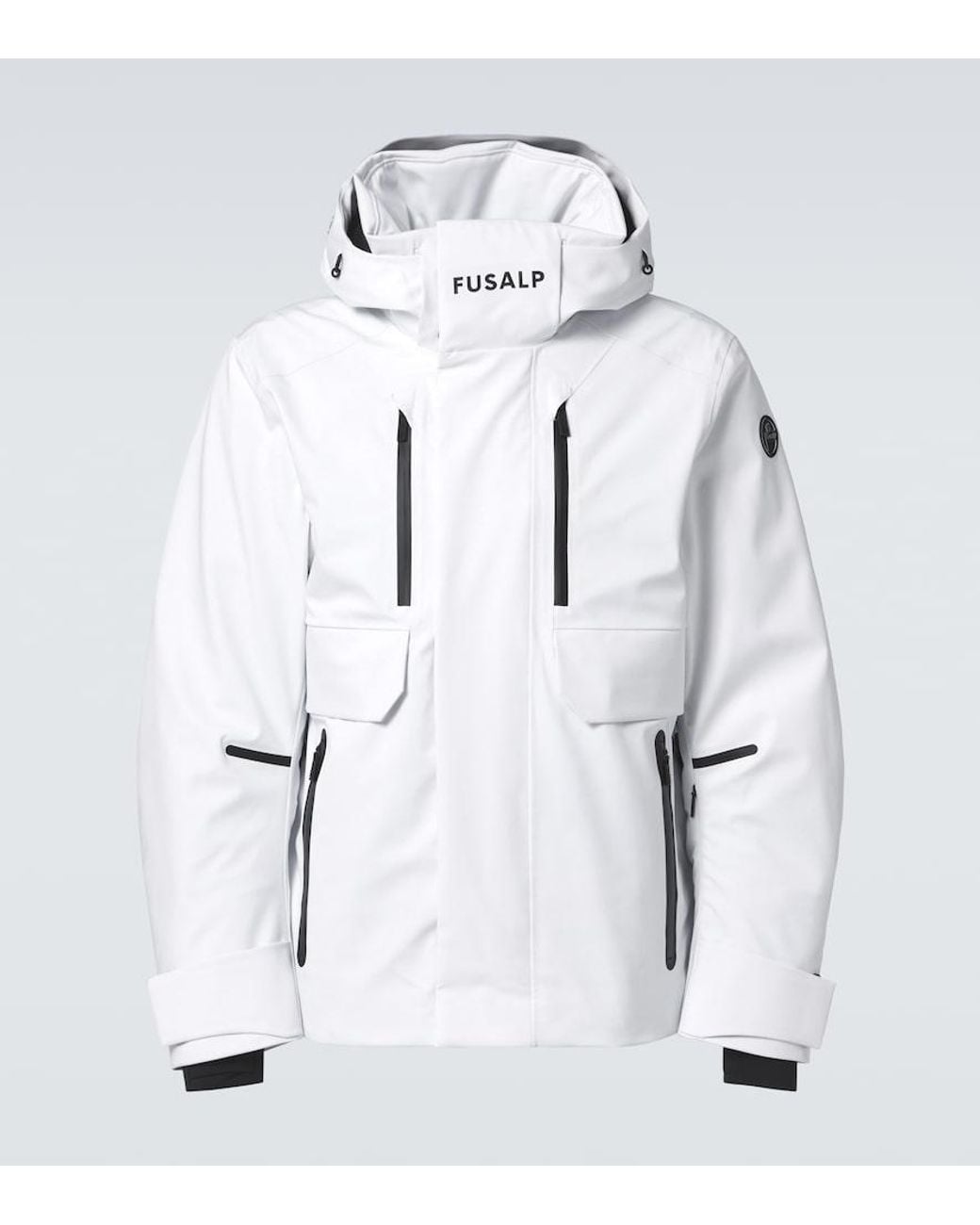 Fusalp White John Technical Twill Ski Jacket for men