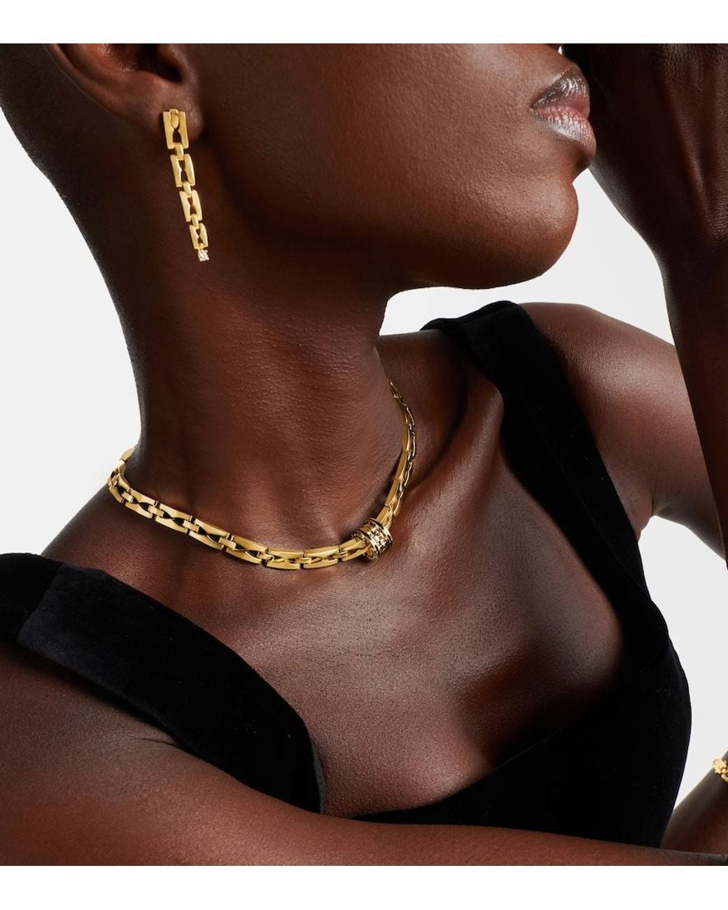 BVLGARI Metallic B.Zero1 18Kt Necklace With Ceramic