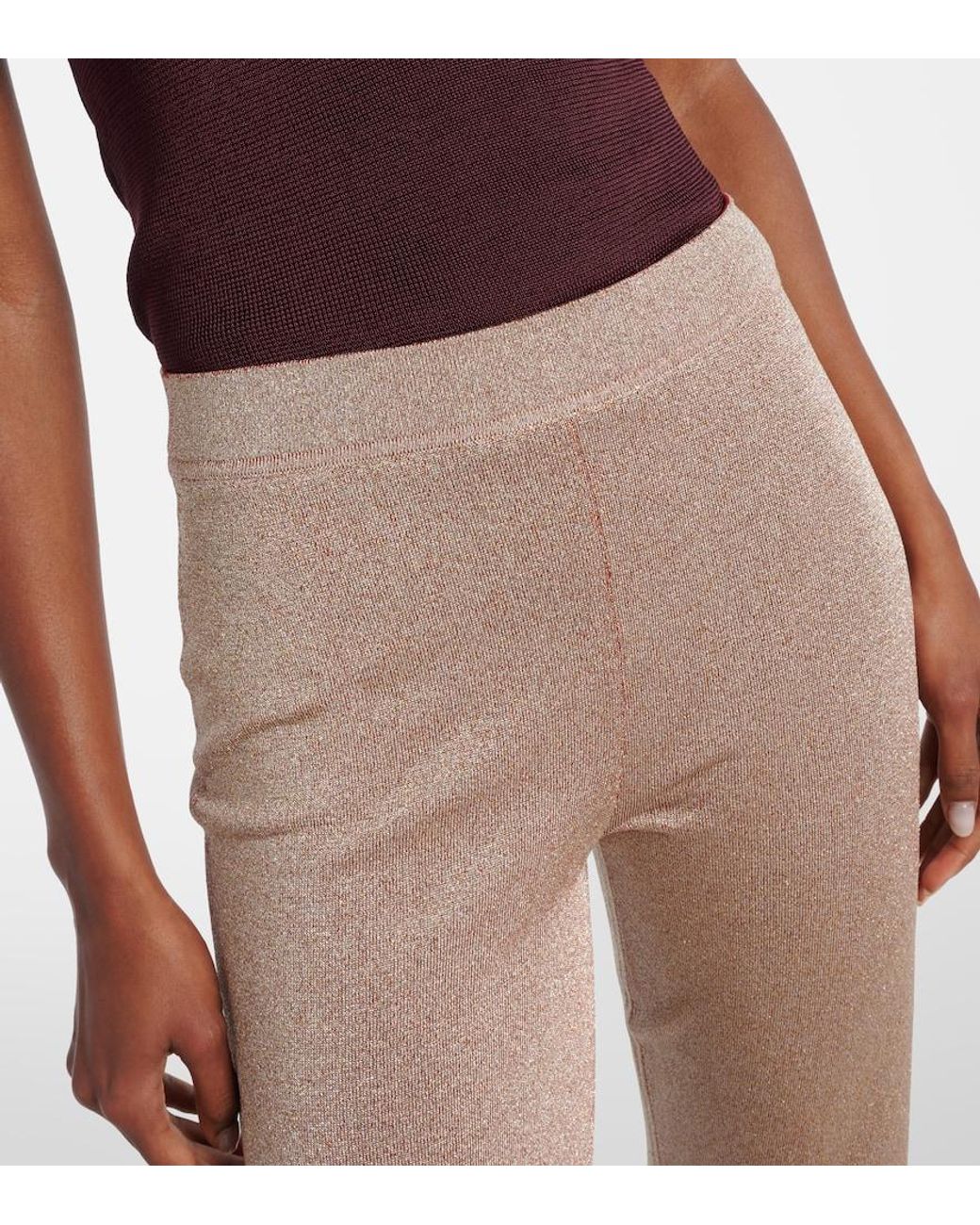 Missoni Pink Lame Flared Pants