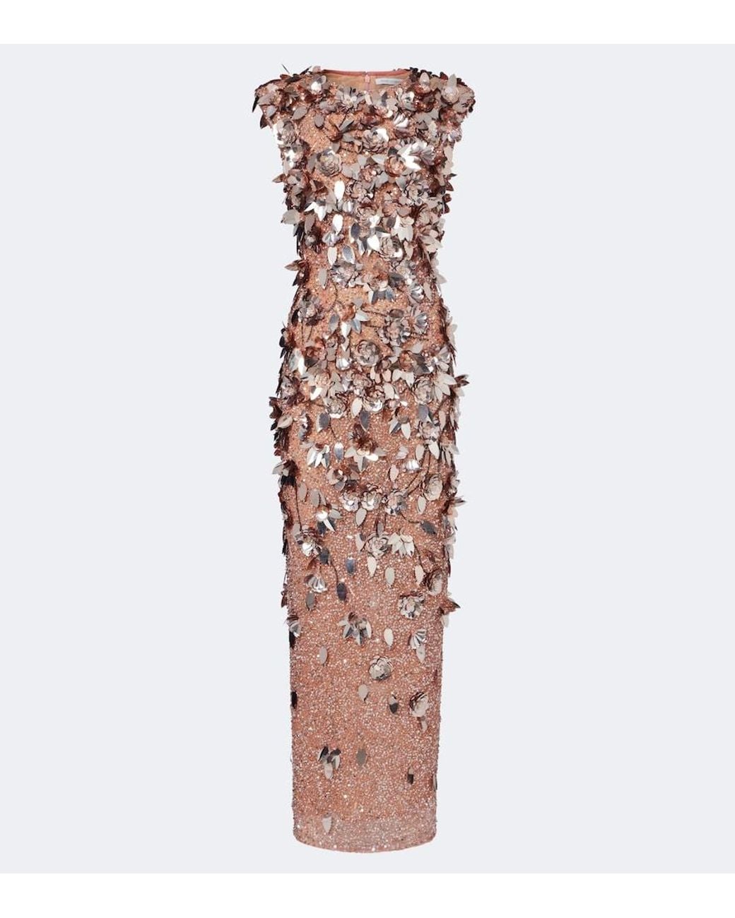 Rachel Gilbert Pink Hugo Sequined Gown