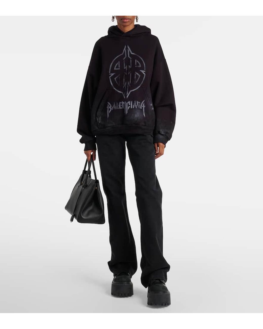 Balenciaga Black Leather Shoes