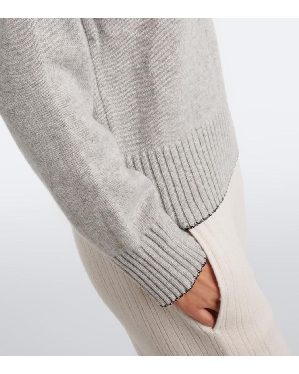 Eleventy Gray Cashmere Sweater