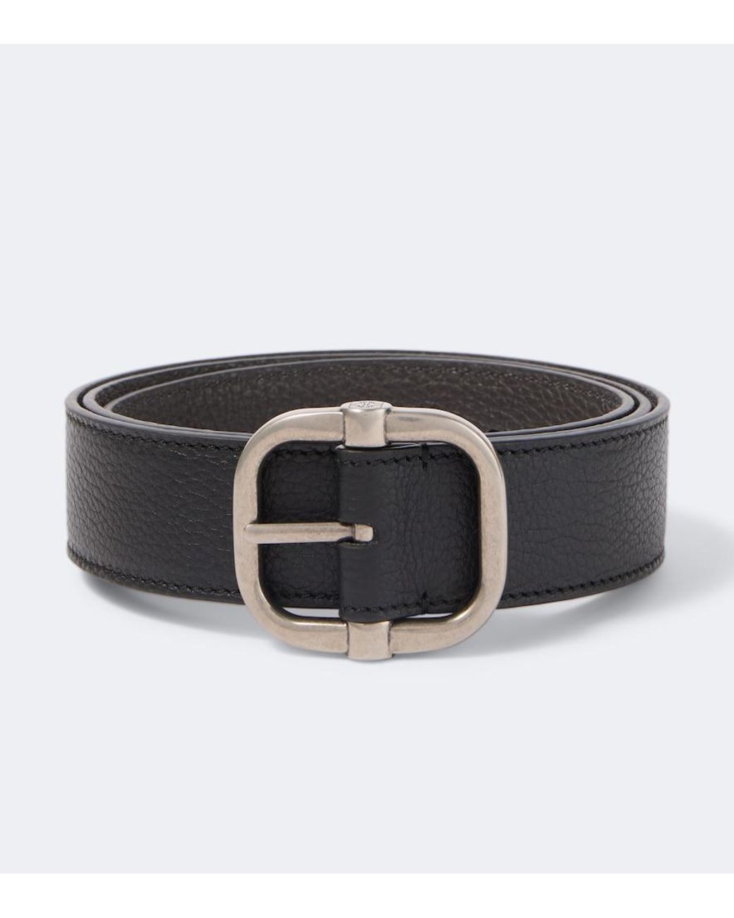 Loewe Black Loop Reversible Leather Belt for men