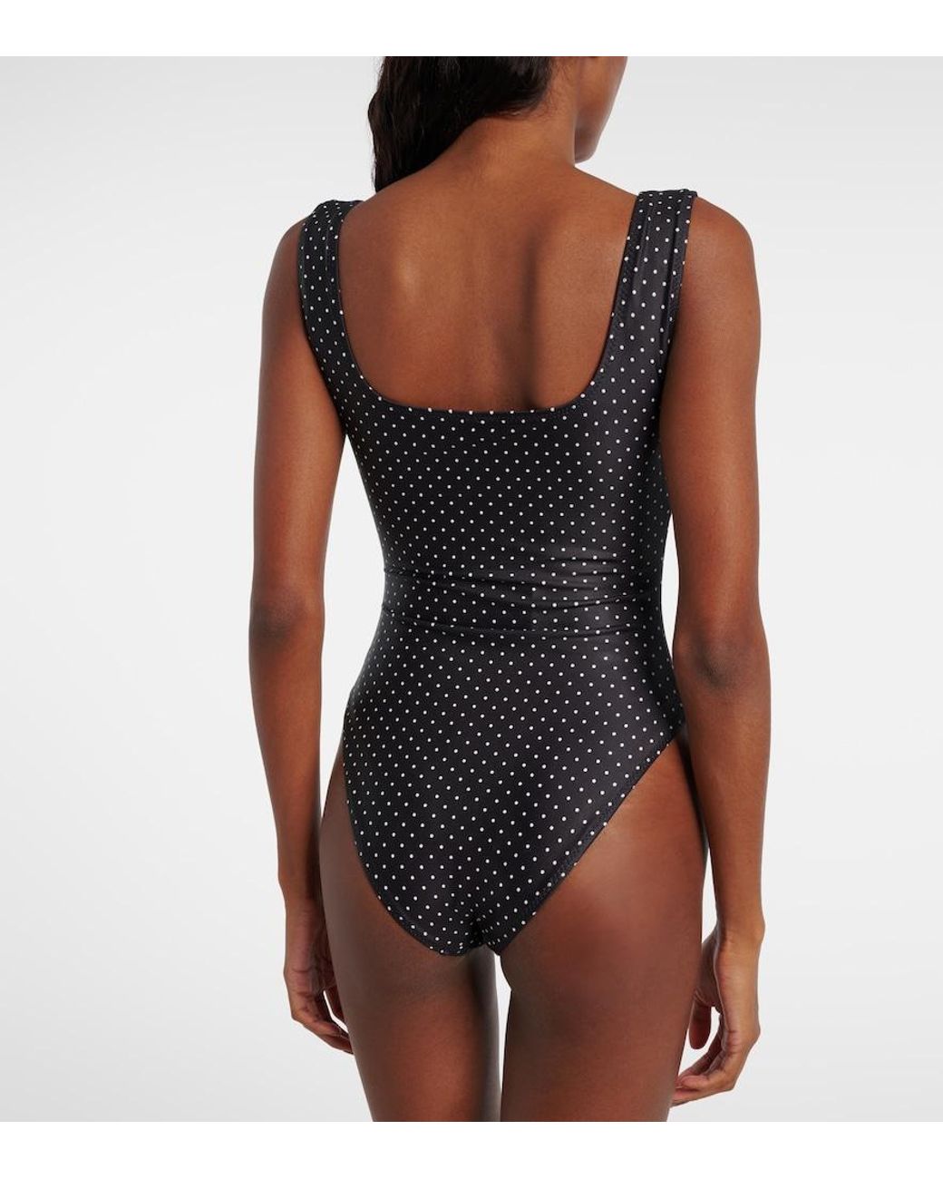 SAME Black Grace Polka-Dot Swimsuit