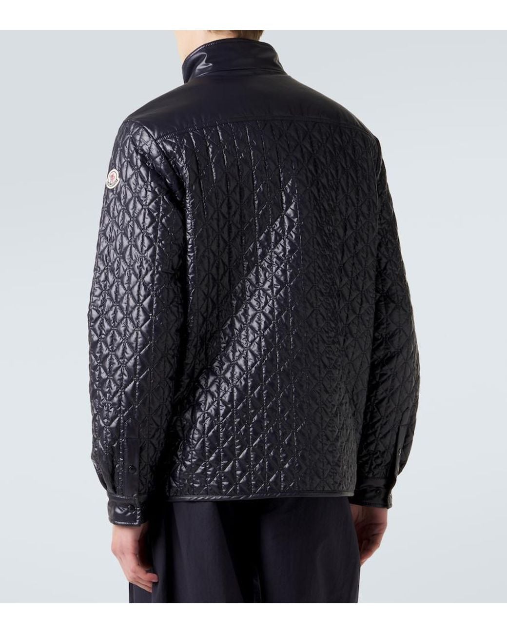 Moncler Blue Quilted Jacket for men