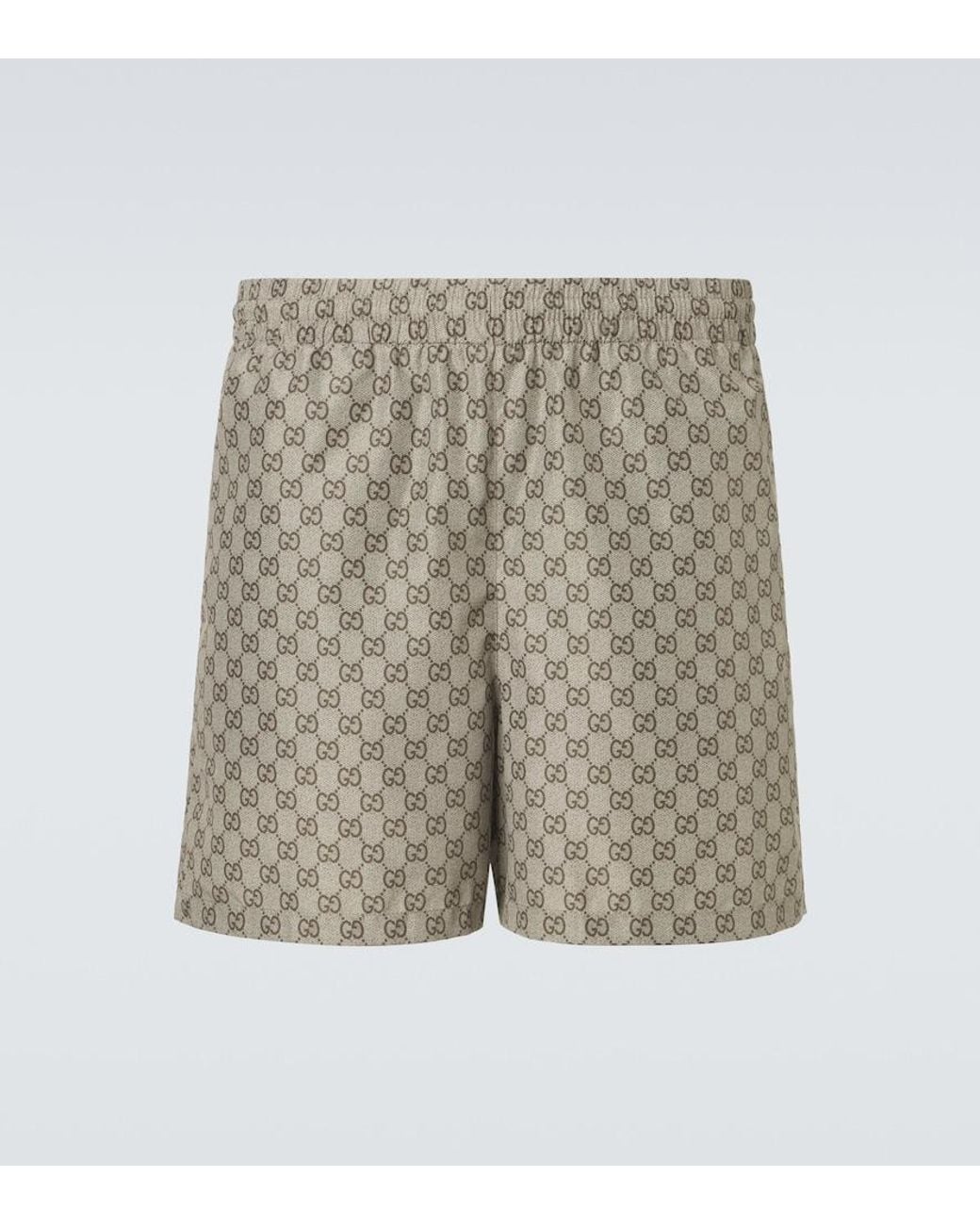 Gucci Natural Gg Swim Trunks for men