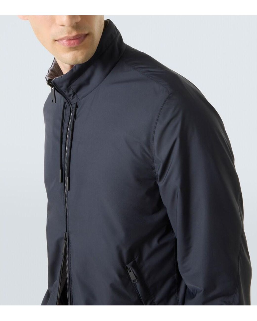 Zegna Blue Brezza Reversible Jacket for men