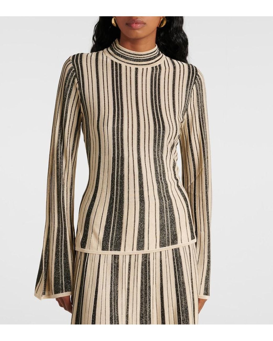 Zimmermann Black Striped Top
