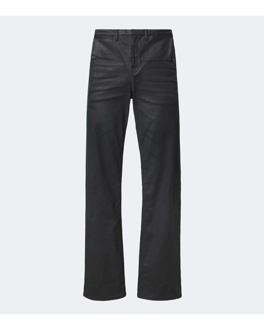 Jeans Anchos Con Web Gucci de hombre de color Gray