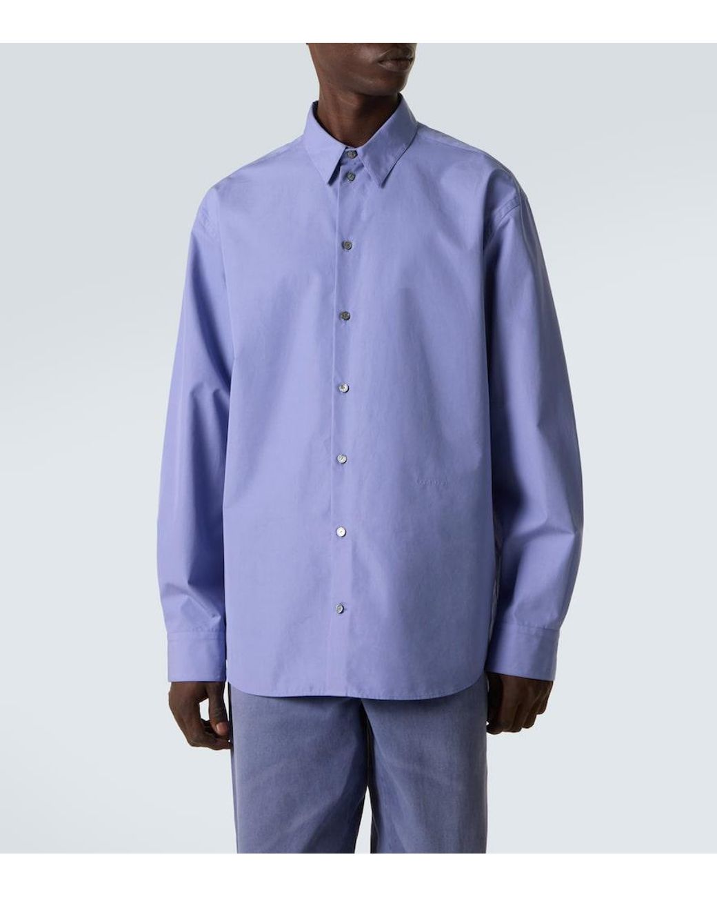 Calvin Klein Blue Axel Cotton Shirt for men