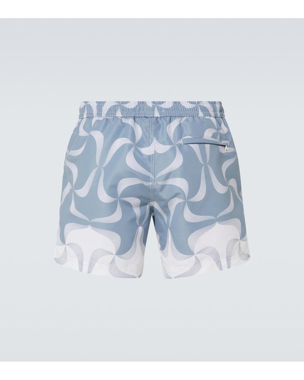 Commas Blue Mantra Printed Swim Trunks for men