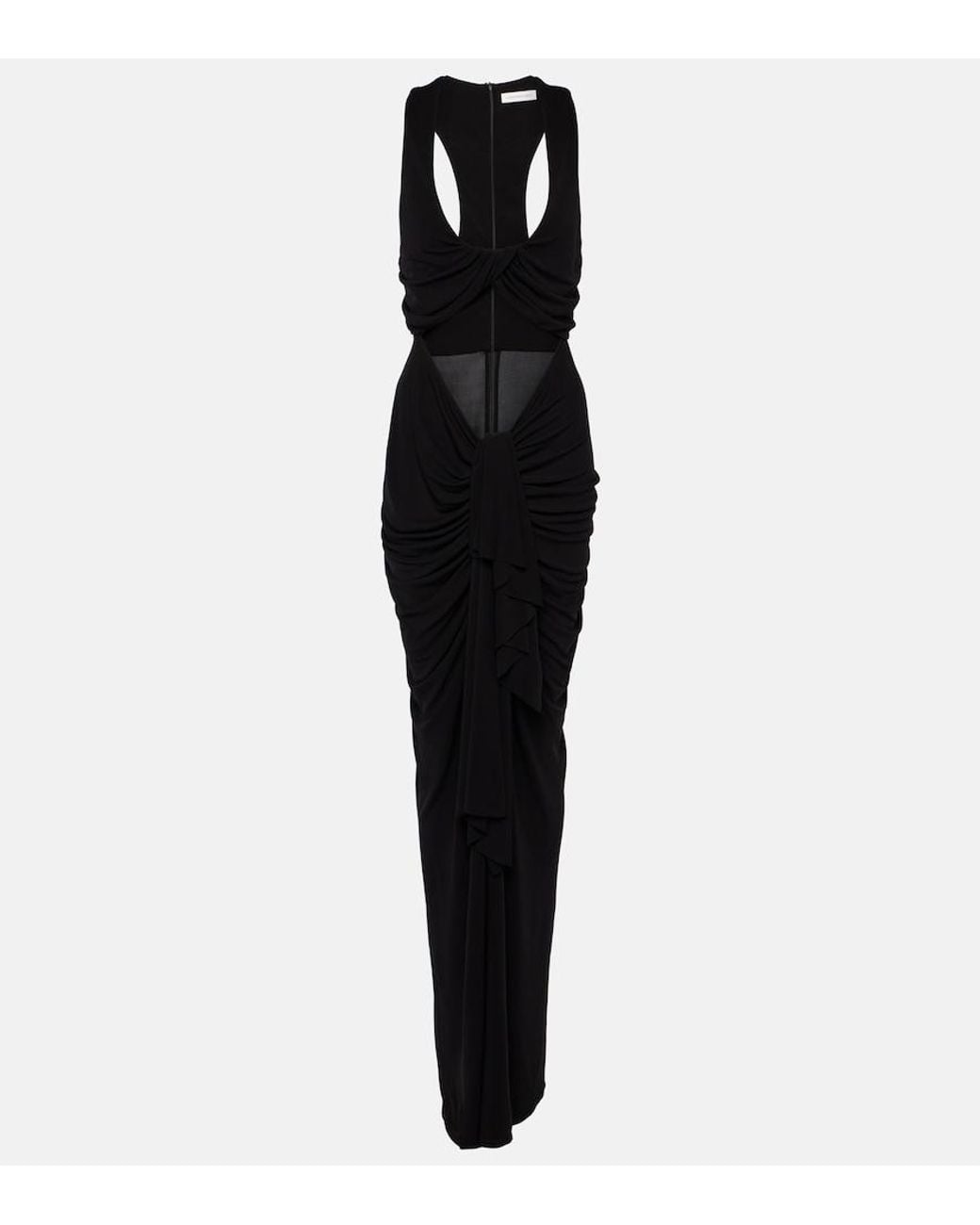 Christopher Esber Black Vivenda Cutout Jersey Maxi Dress