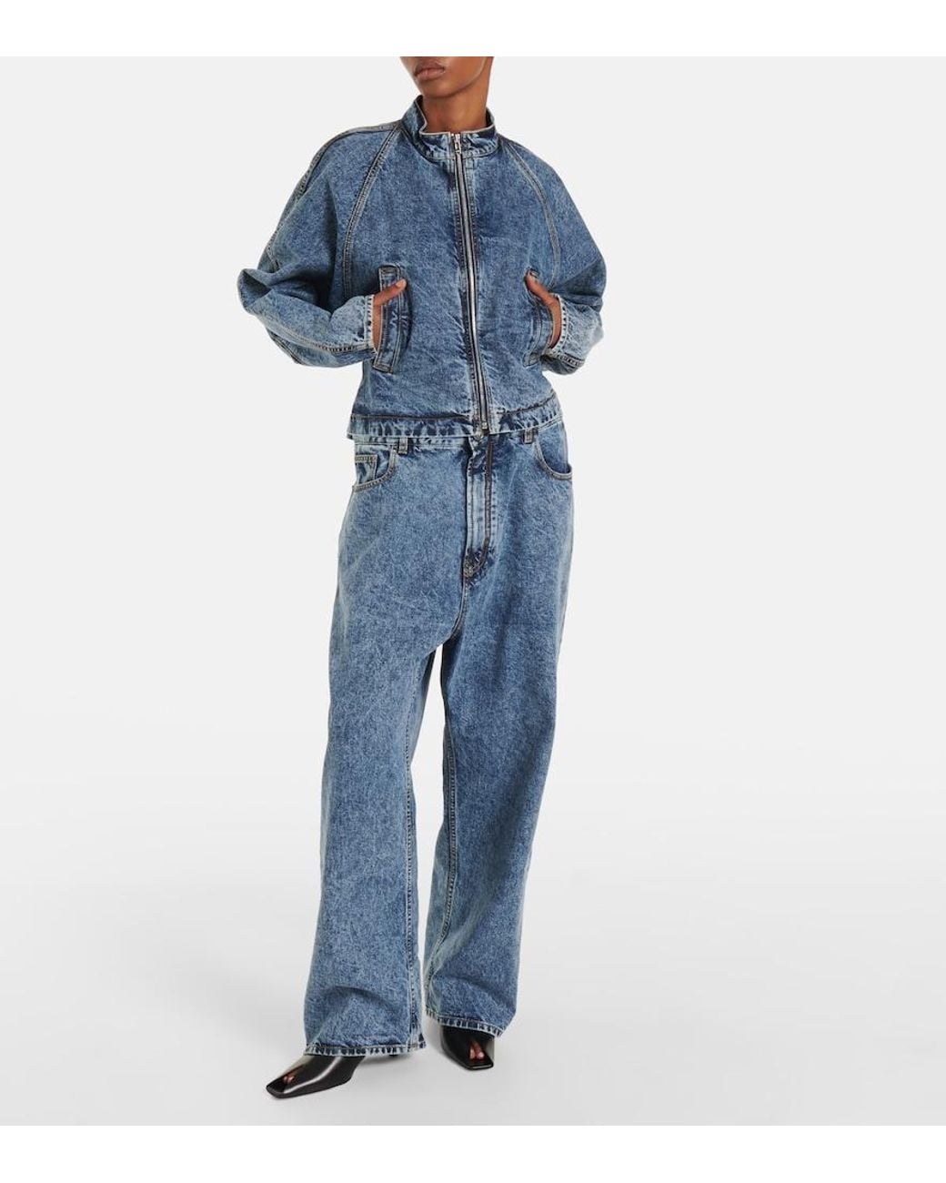 Alaïa Blue Denim Jackets