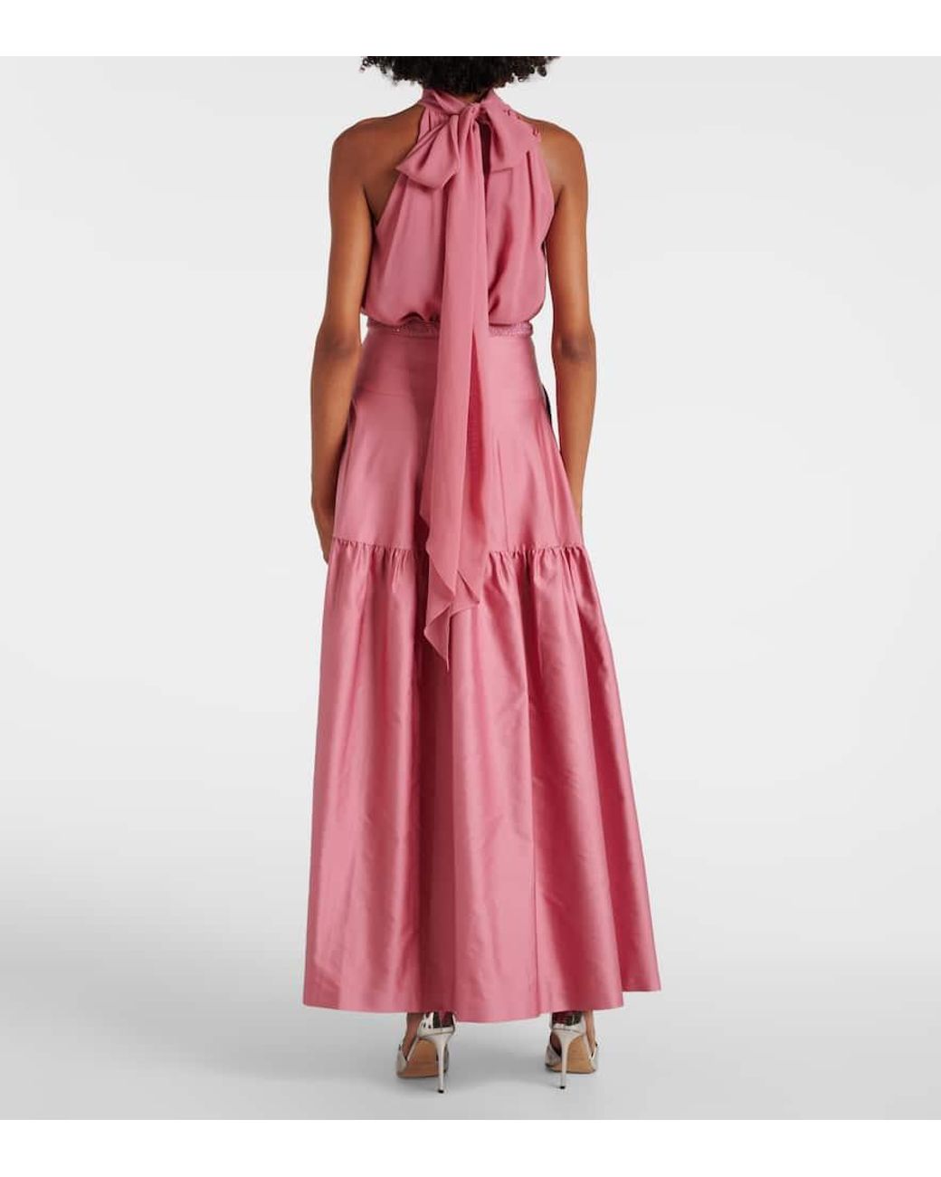 【Max Mara】 Brasile embellished maxiスカート Max Mara Brasile Embellished Maxi Skirt in Blue | Lyst