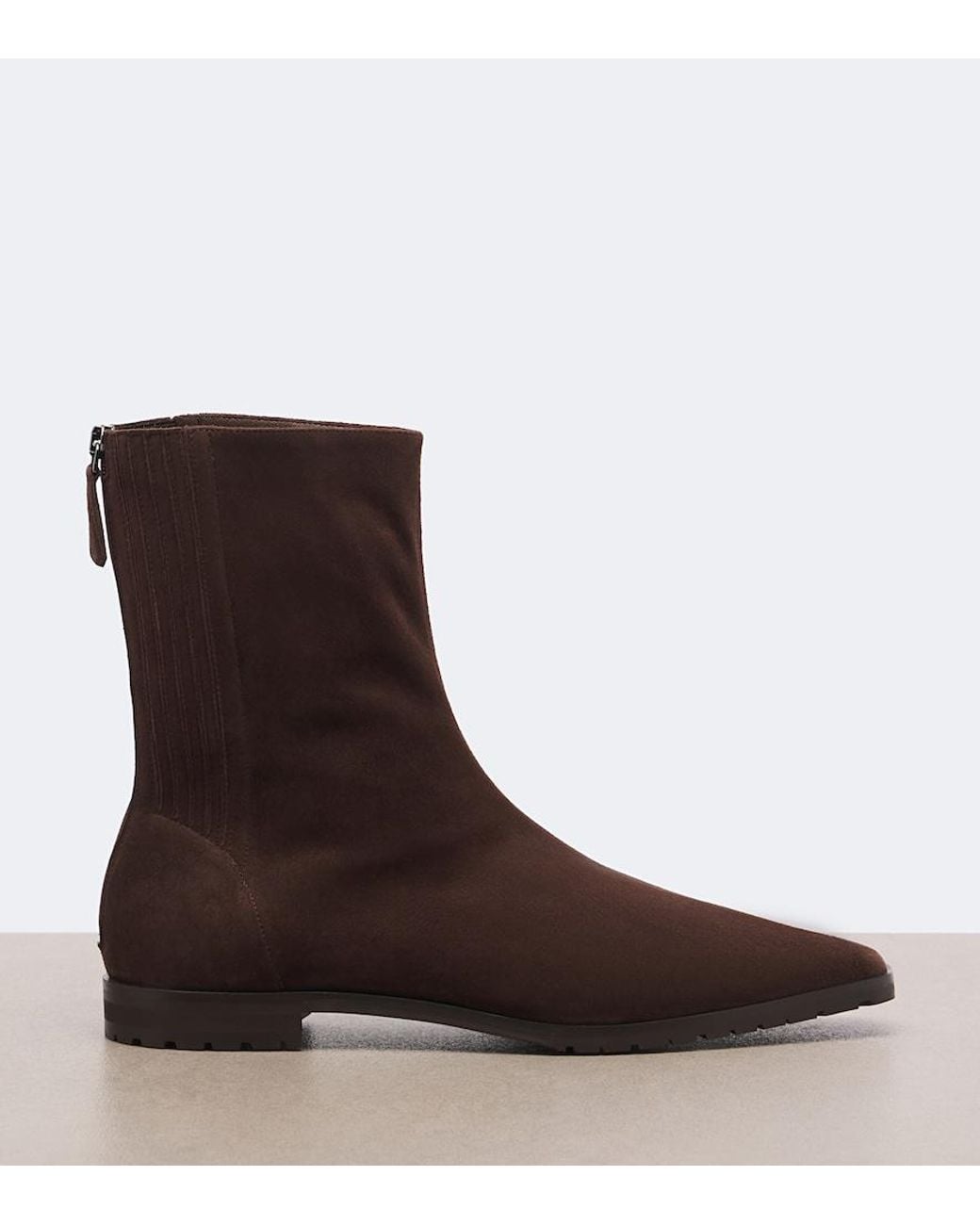 Aquazzura Brown Saint Honore Suede Ankle Boots