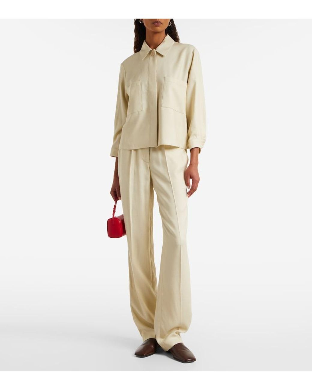 Joseph Natural Tahiti Straight Pants