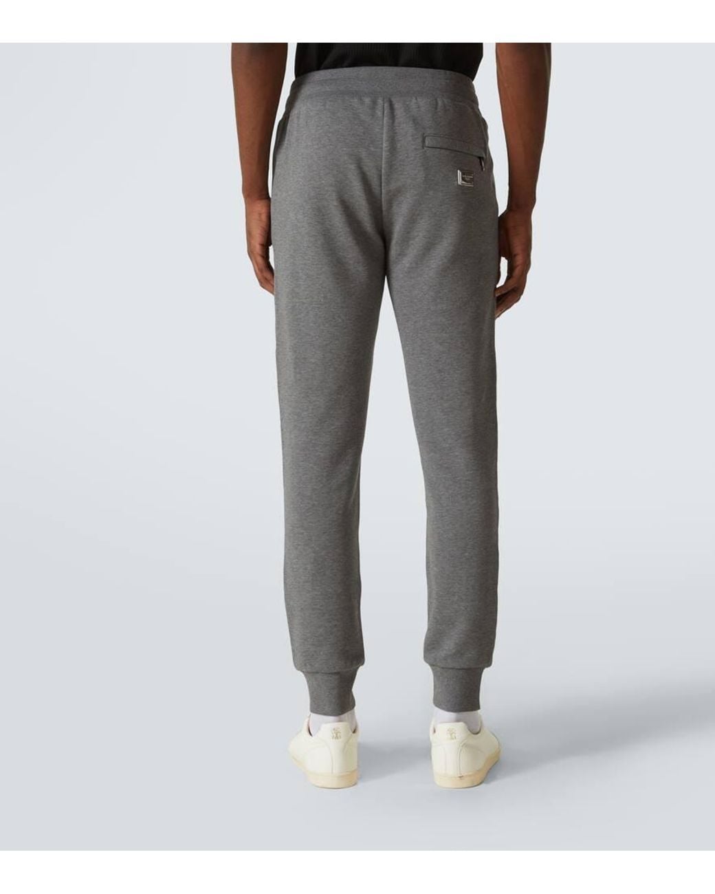 Dolce & Gabbana Jogginghose Aus Baumwoll-Jersey in Gray für Herren