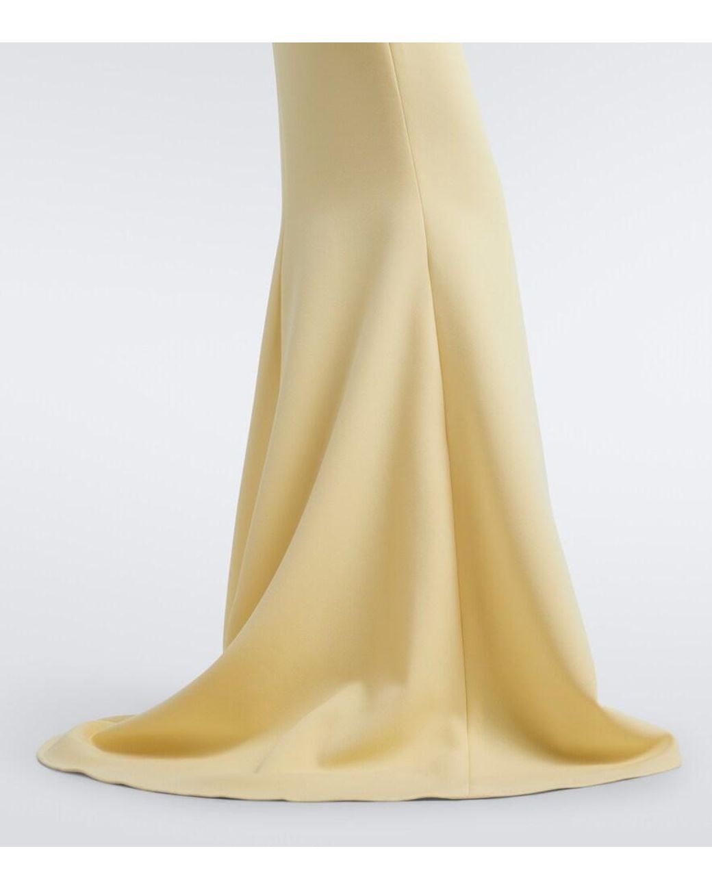 Safiyaa Metallic Ivon Draped Crepe Gown