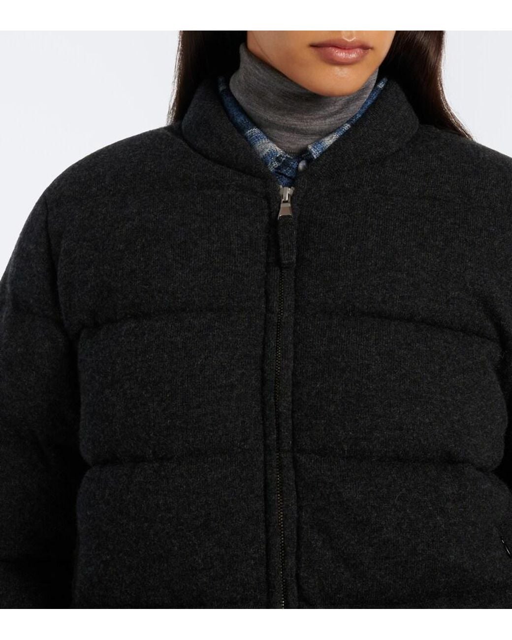 Jardin Des Orangers Black Cashmere Down Jacket