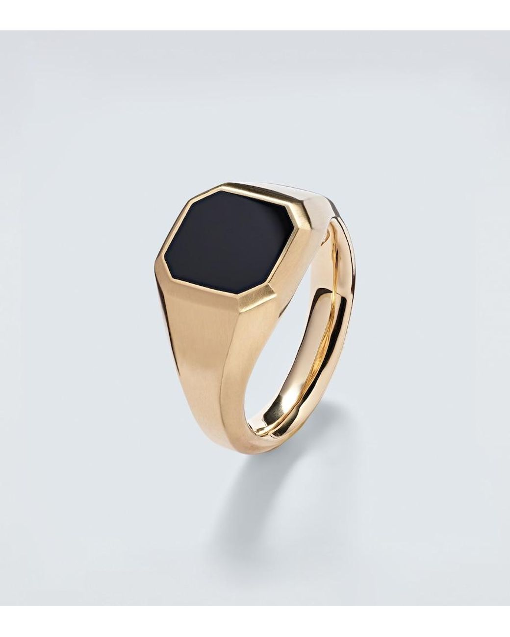 David Yurman White Streamline 18Kt Ring With Onyx for men