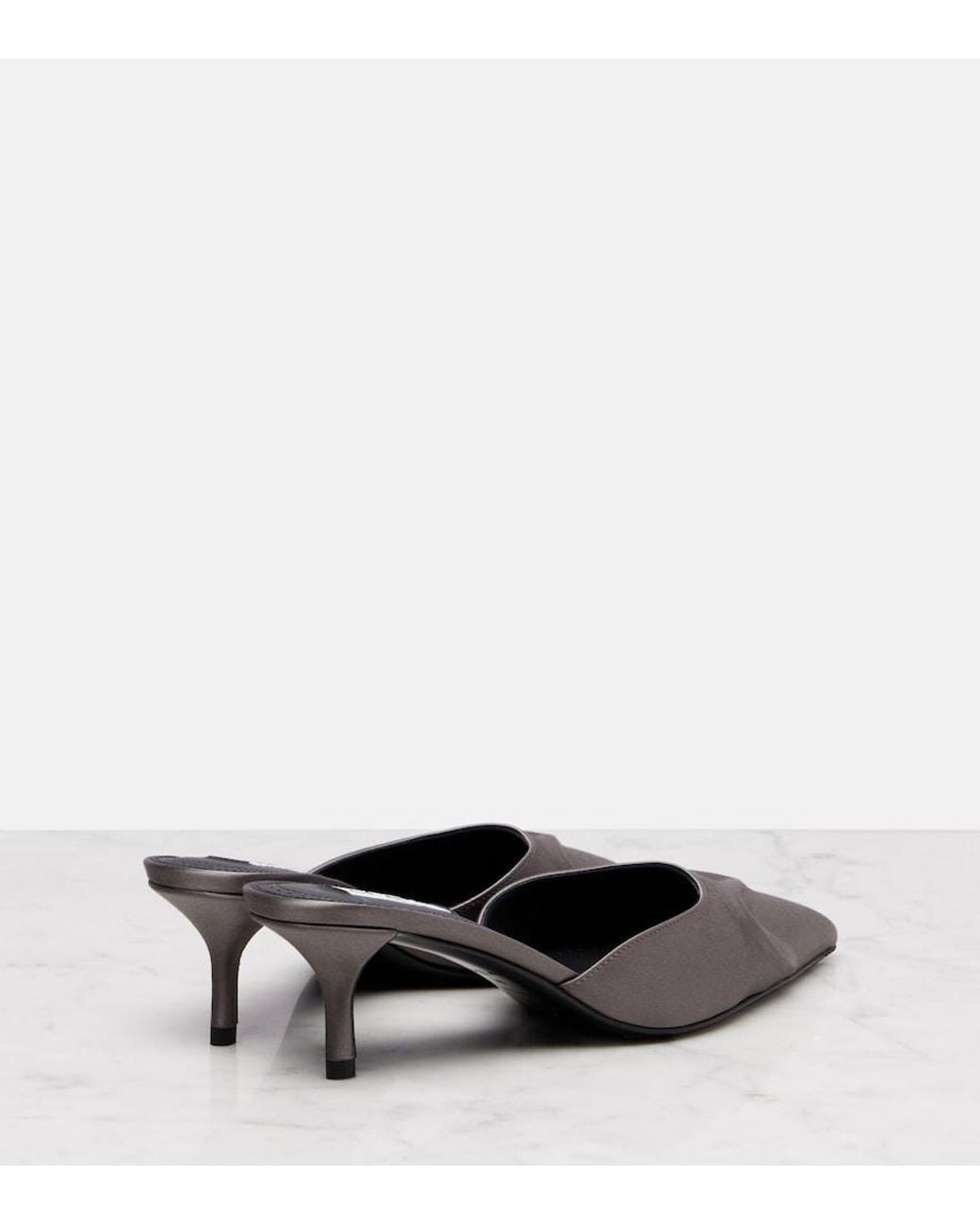 Alaïa Gray Le Cour 3D 55 Satin Mules
