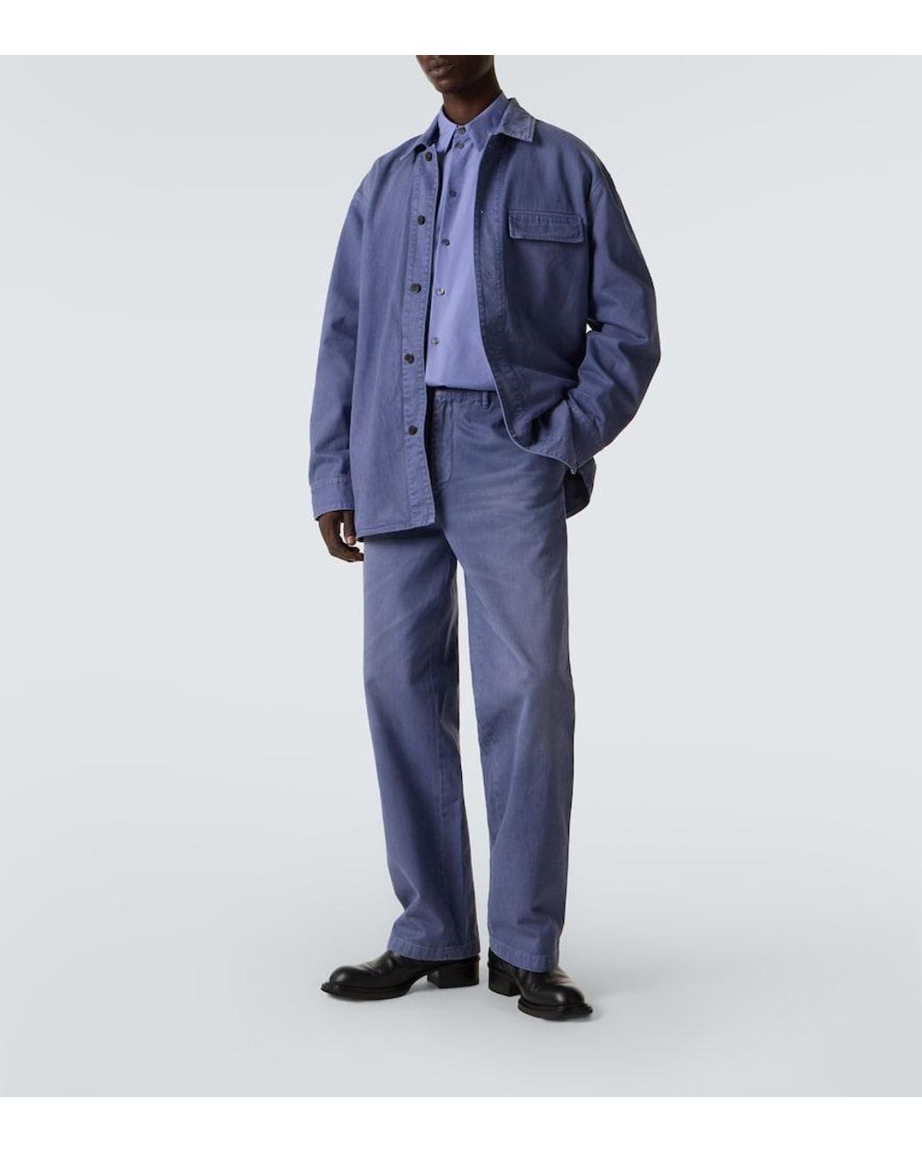 Calvin Klein Blue Axel Cotton Shirt for men