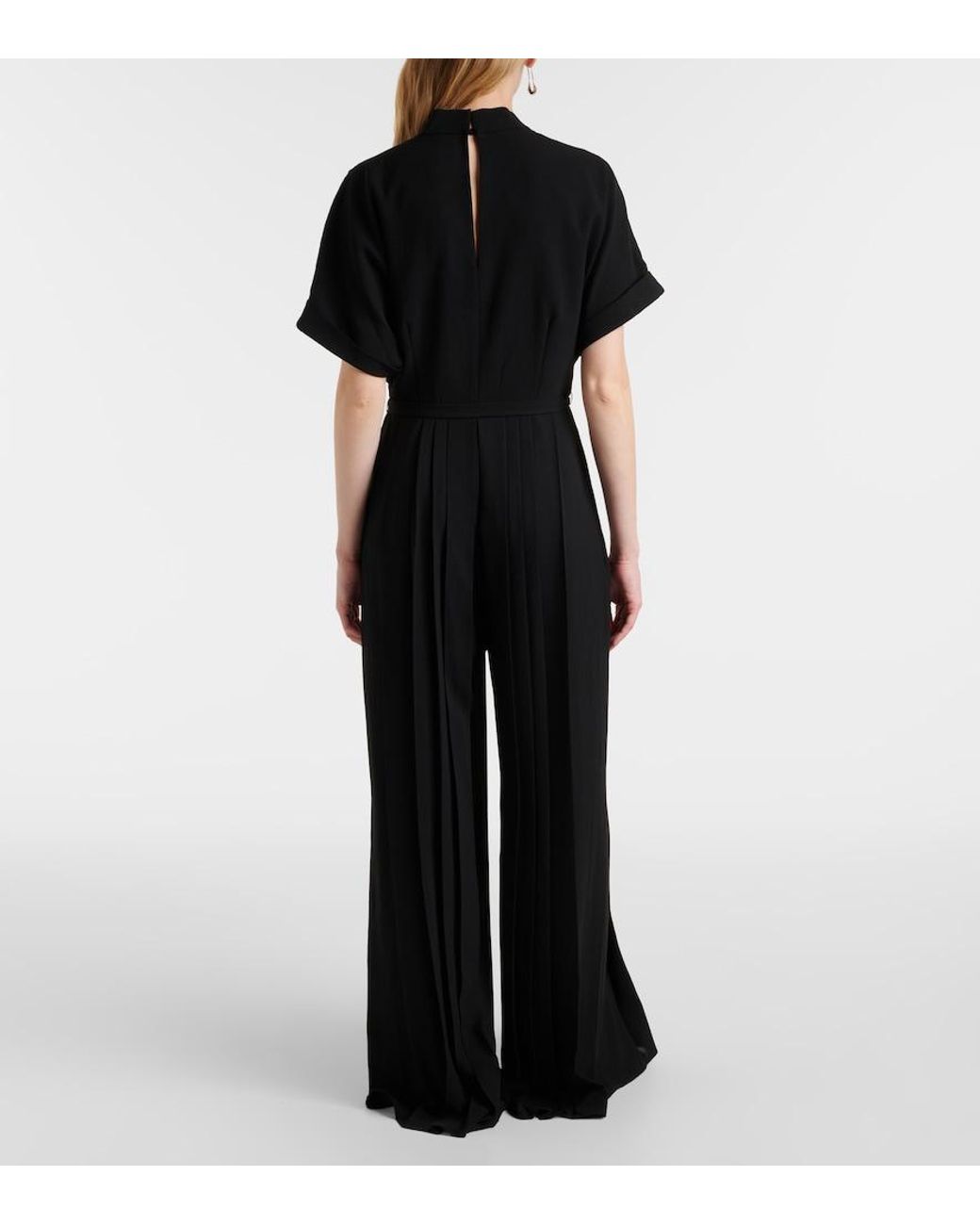 Joseph Black Sofia Plisse Jumpsuit