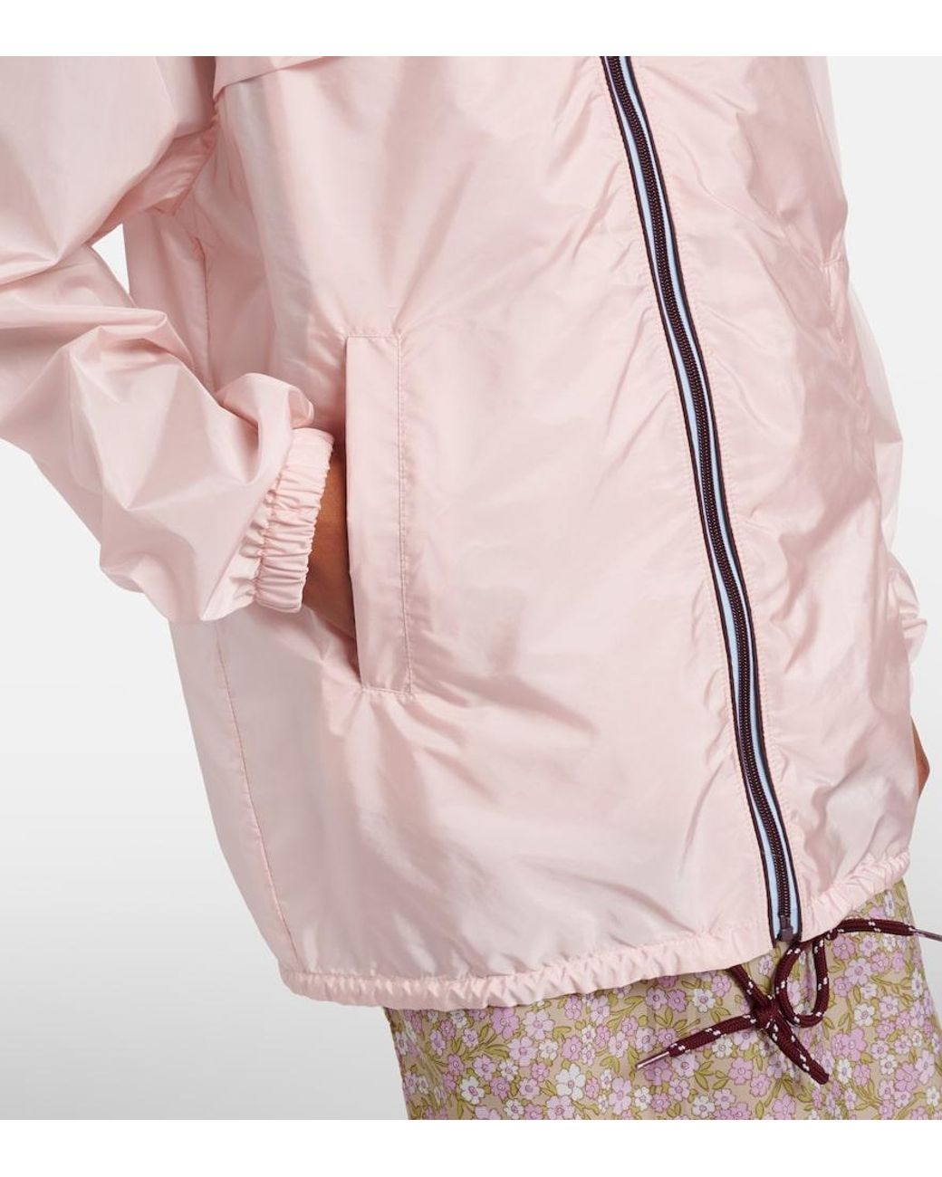 Prada Pink Re-Nylon Hooded Jacket