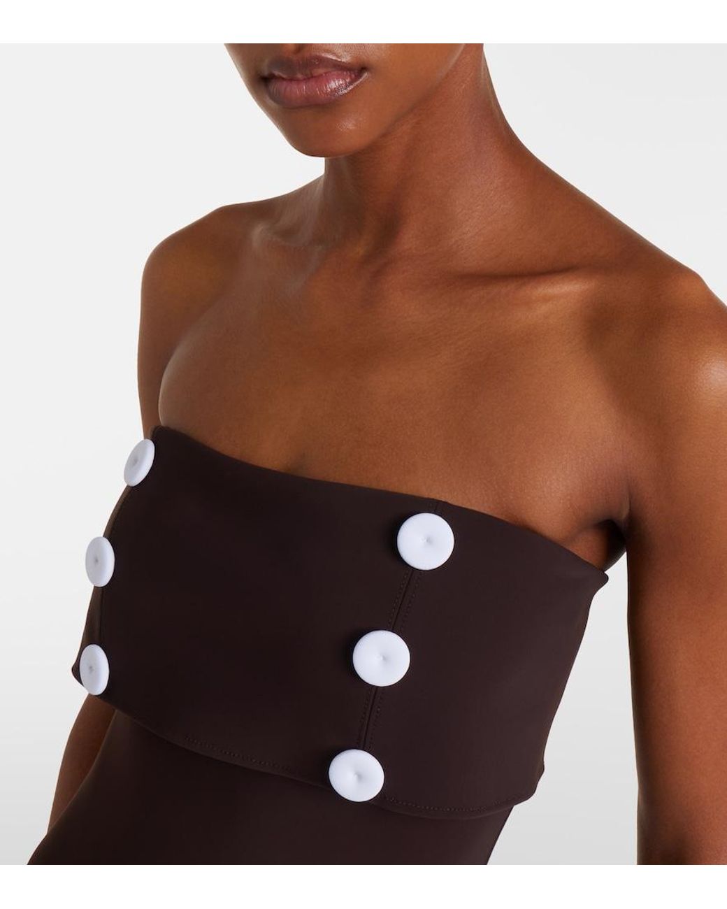 Karla Colletto Brown Billie Swimsuit