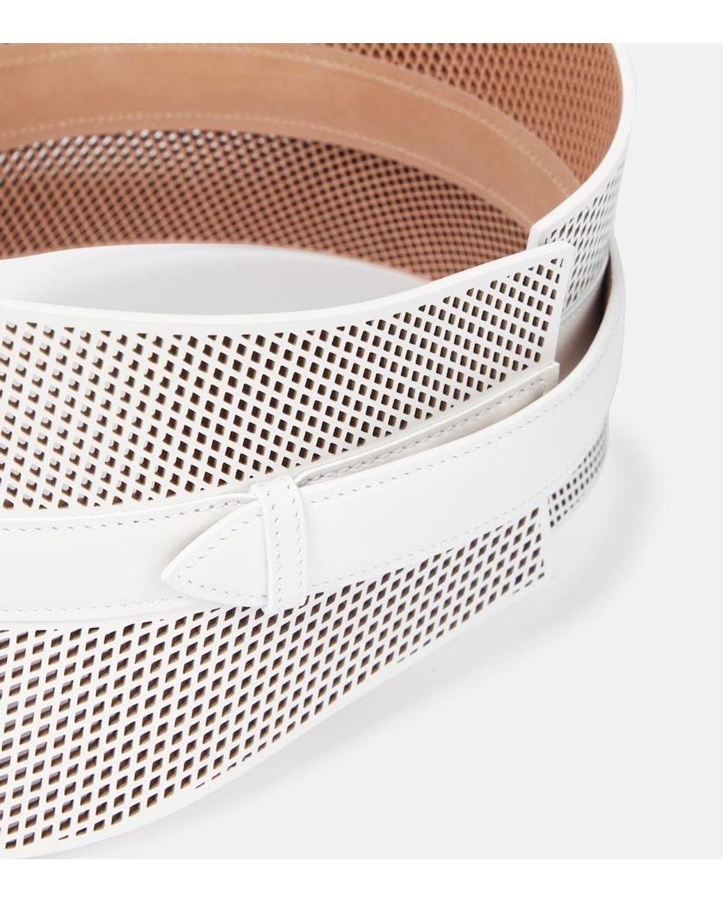 Alaïa Natural Neo Bustier Leather Belt
