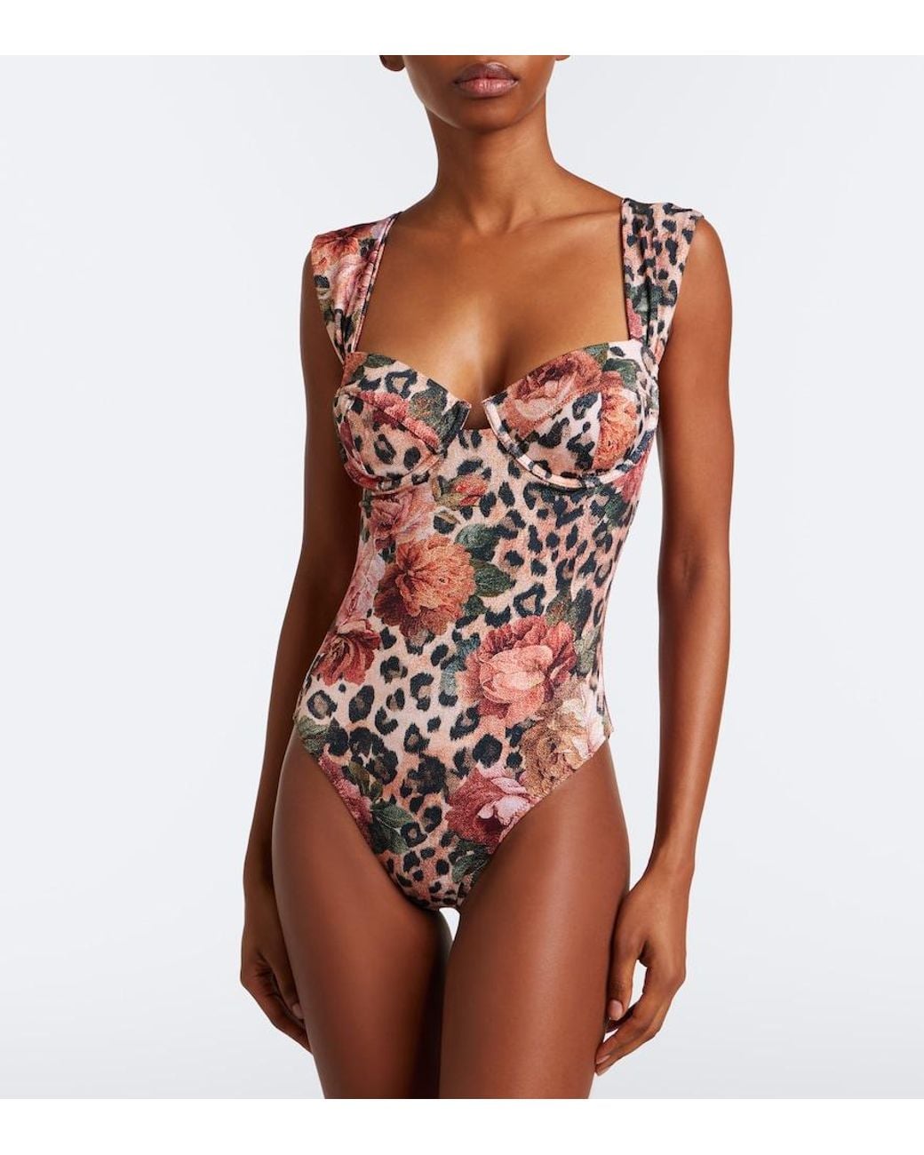 Alexandra Miro White Zella Printed Swimsuit