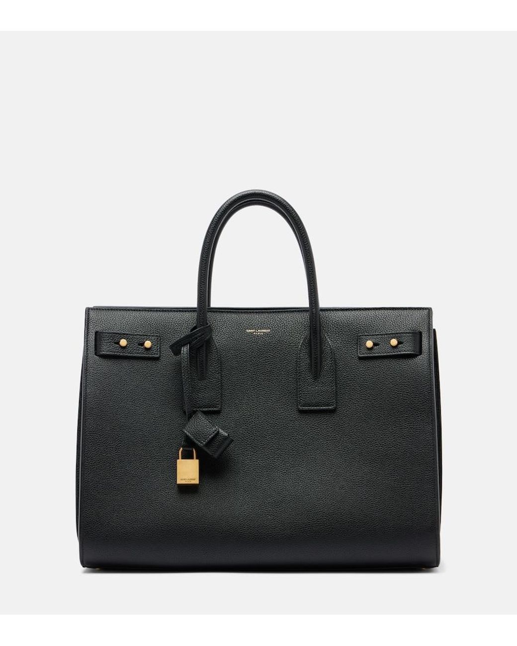 Sac Cabas Sac Du Jour Saint Laurent en coloris Black