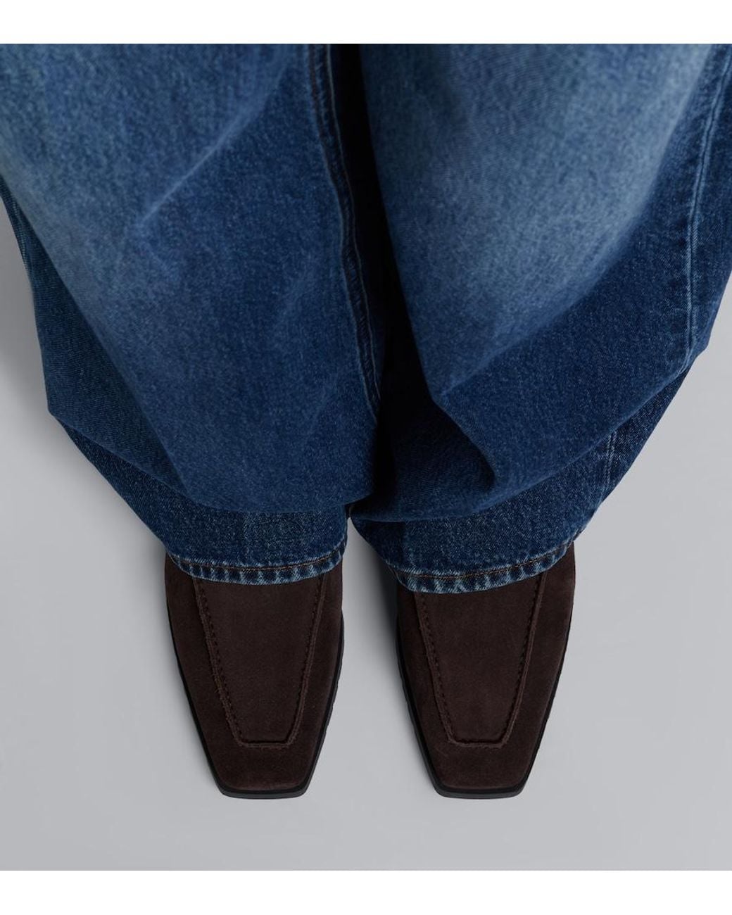 Totême Brown Shearling-Lined Suede Ankle Boots