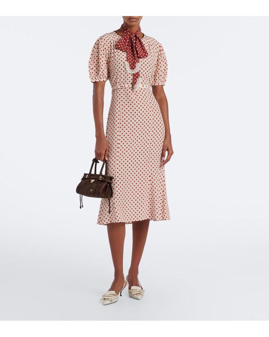 Borsa Bonnie Mini di Prada in Brown