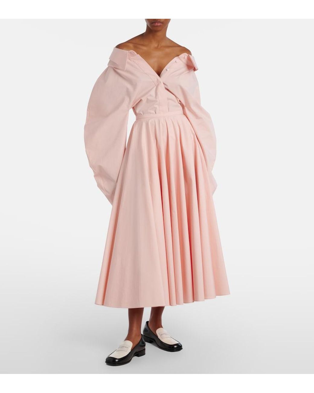 Givenchy Pink Balloon-Sleeve Cotton Shirt
