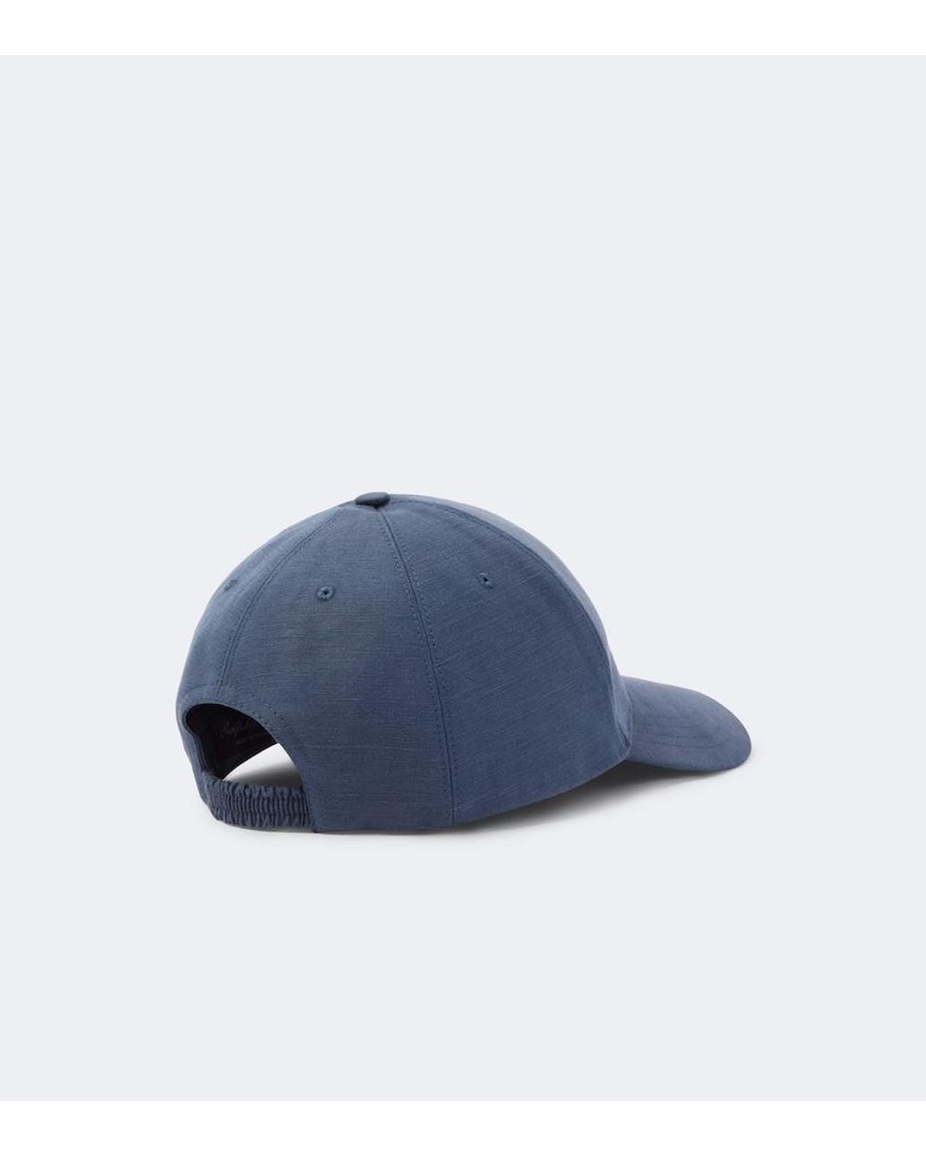 Ralph Lauren Blue Logo Silk And Linen Baseball Cap for men