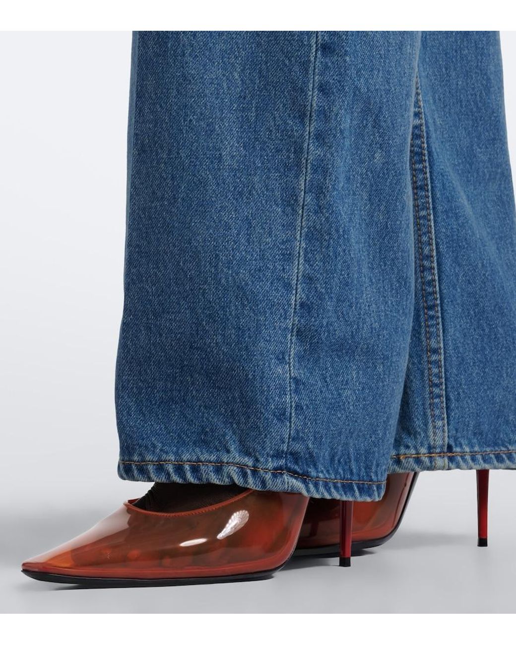 Saint Laurent Orange Folie Tpu Pumps