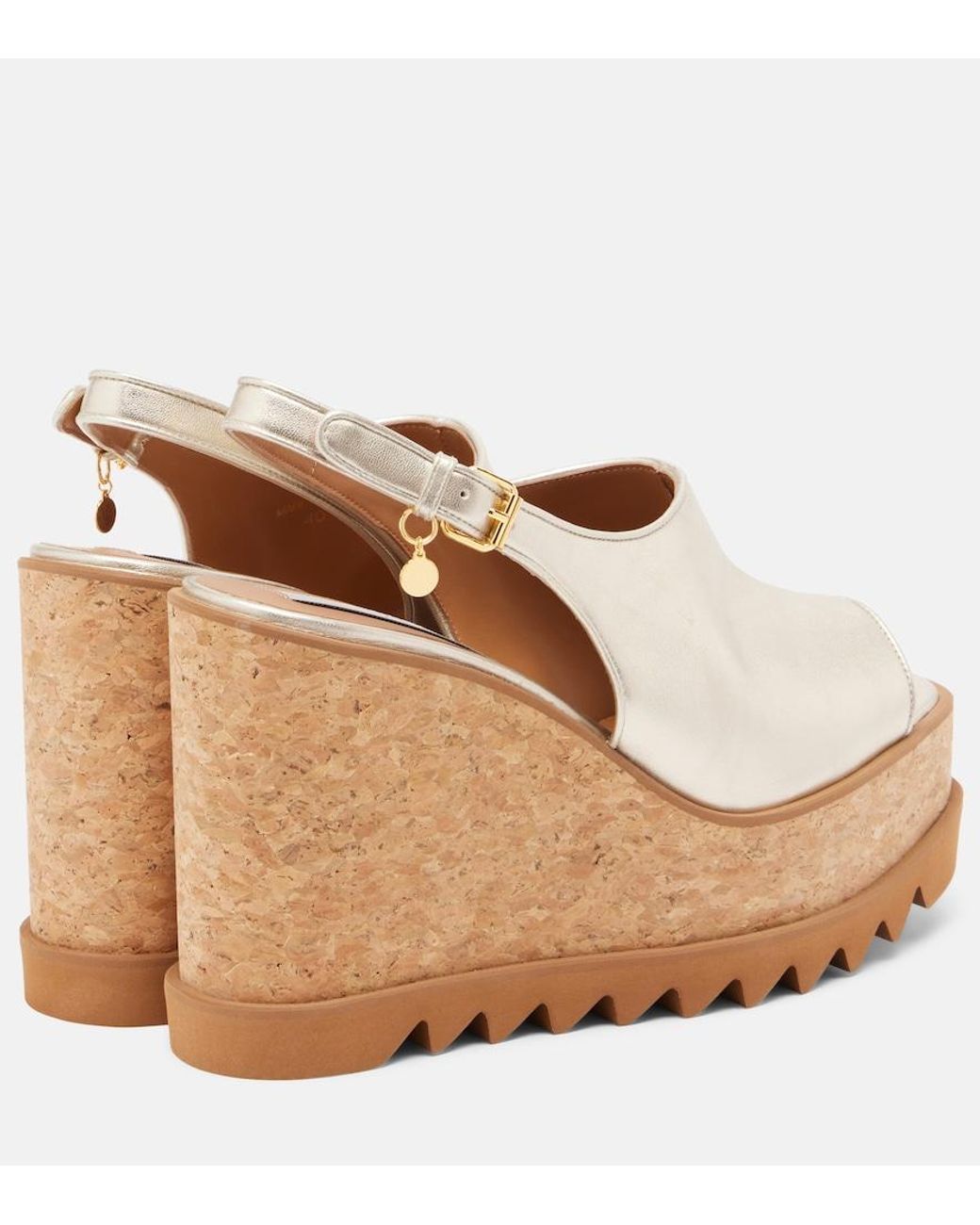 Stella McCartney Brown Sneak-Elyse Slingback Sandals