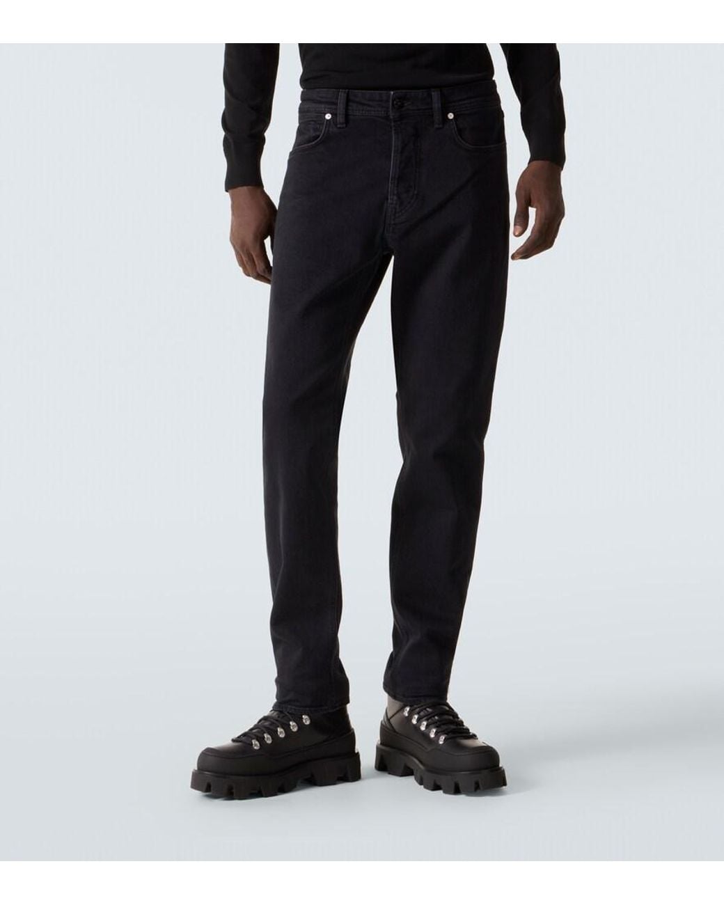 Stone Island Blue Mid-Rise Slim Jeans for men