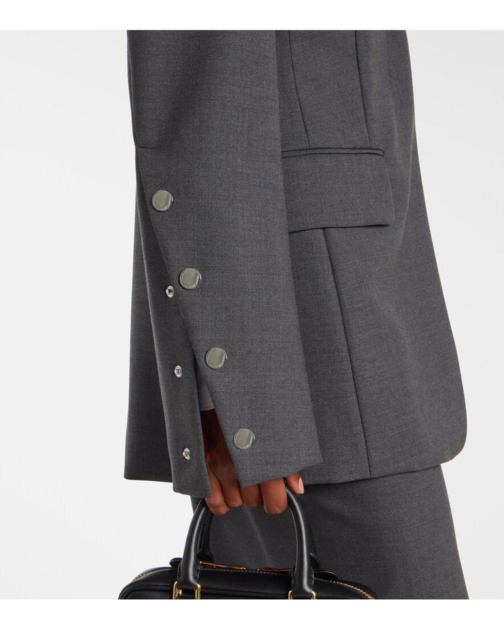Sportmax Black Ranghi Virgin Wool Blazer