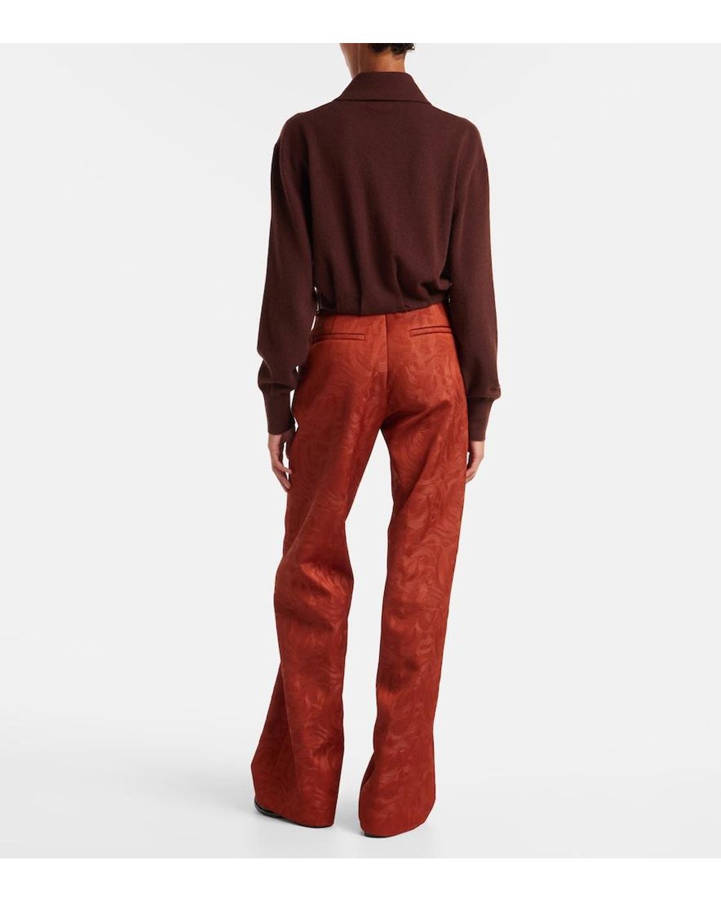 Dries Van Noten Red Cashmere Cardigan