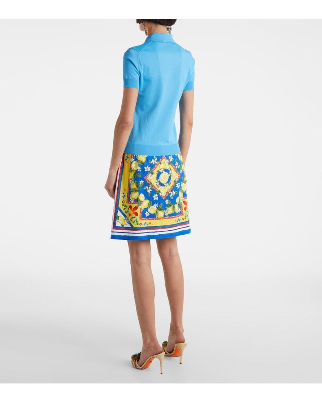 Dolce & Gabbana Blue Polo Shirt
