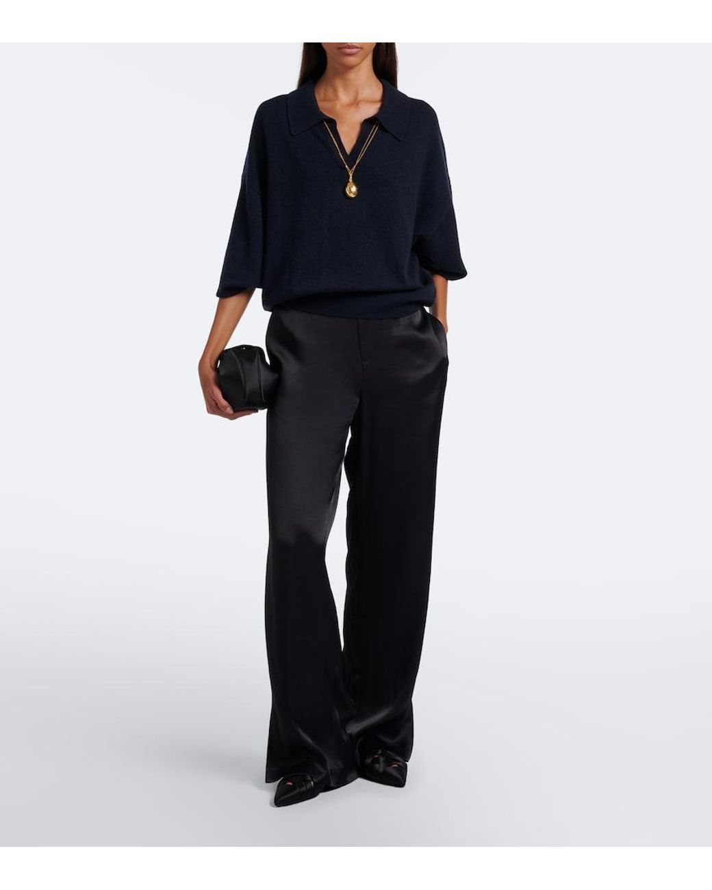 Lisa Yang Black Wide-Leg Pants