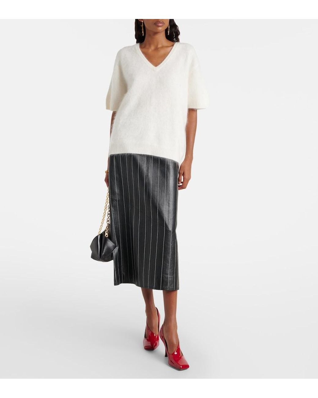Lisa Yang White Lovisa Cashmere Sweater