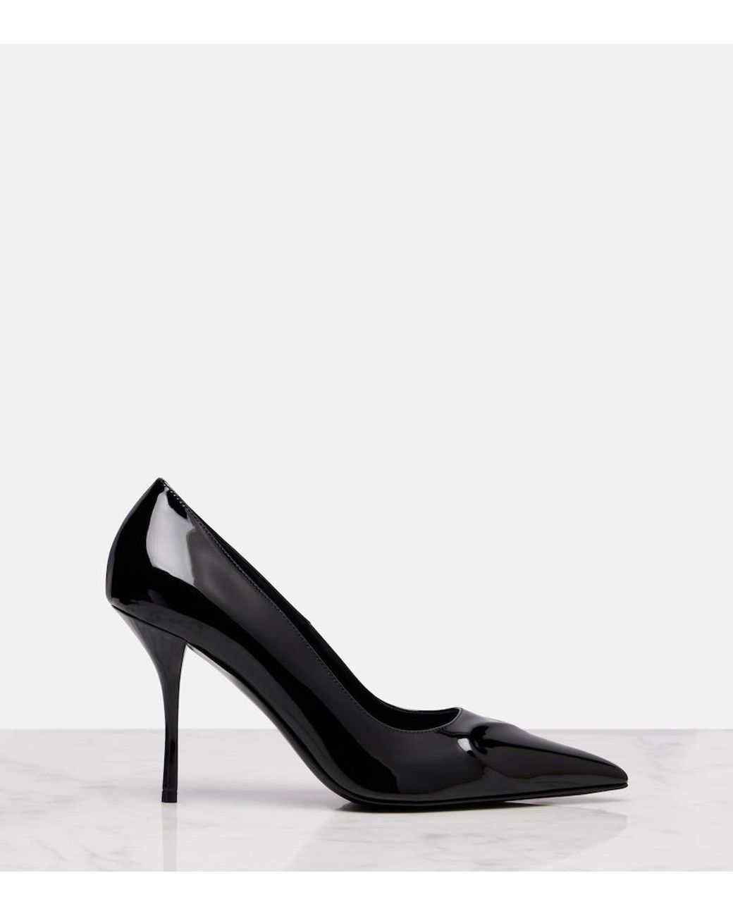Alaïa Black Le Cour 3D 90 Patent Leather Pumps