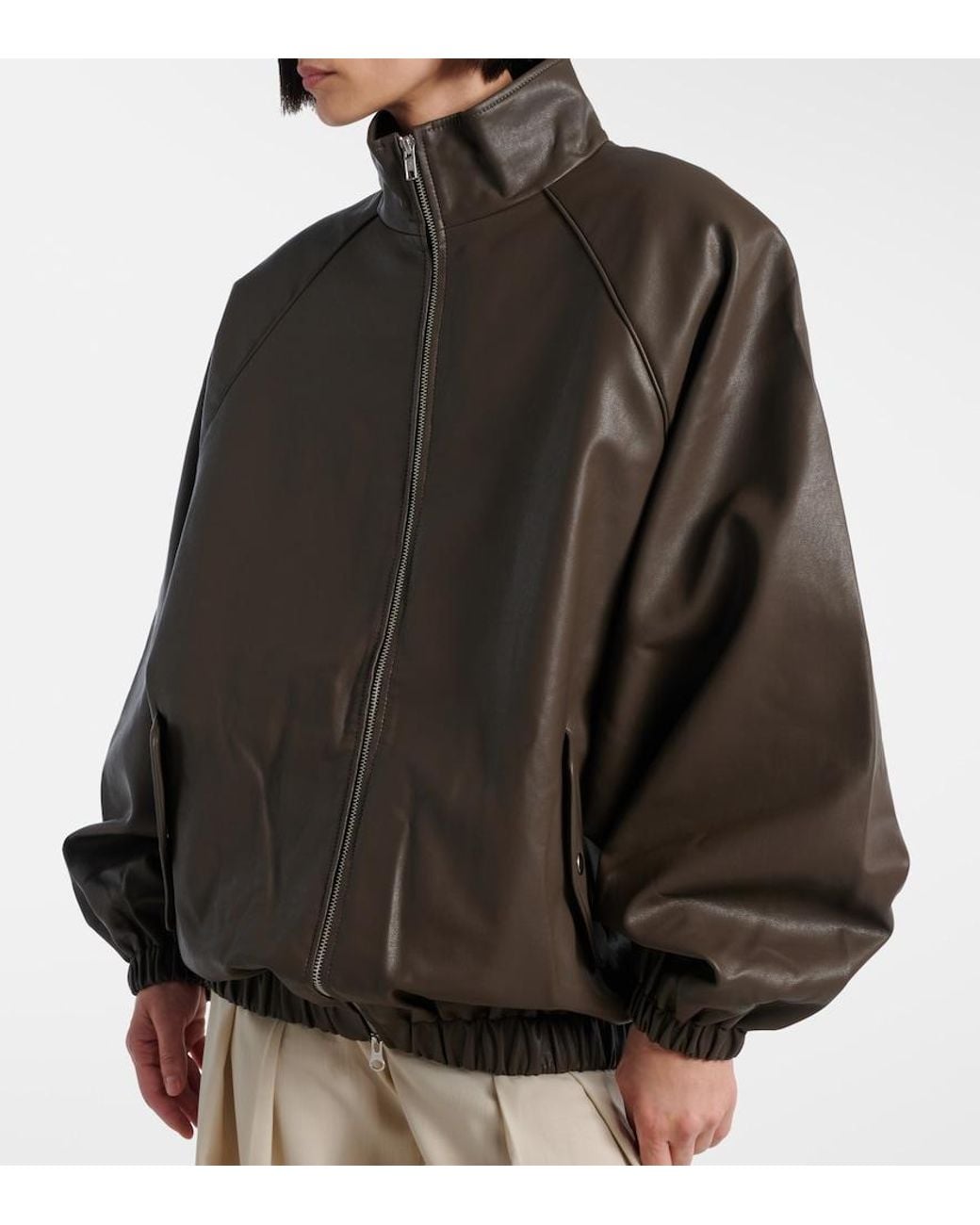Frankie Shop Brown Senta Bomber Jacket