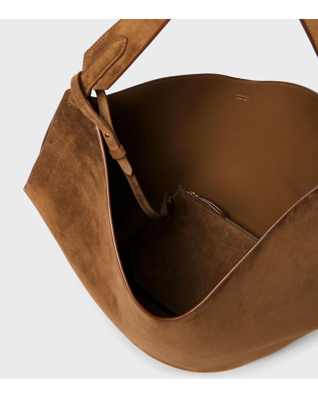 Khaite Brown Lotus Medium Suede Tote Bag