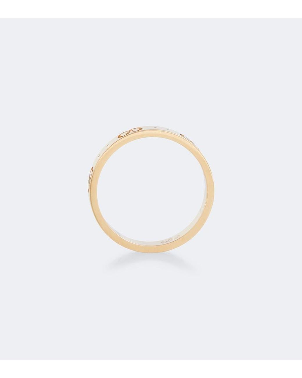Gucci Metallic Icon Bandring In Gelbgold